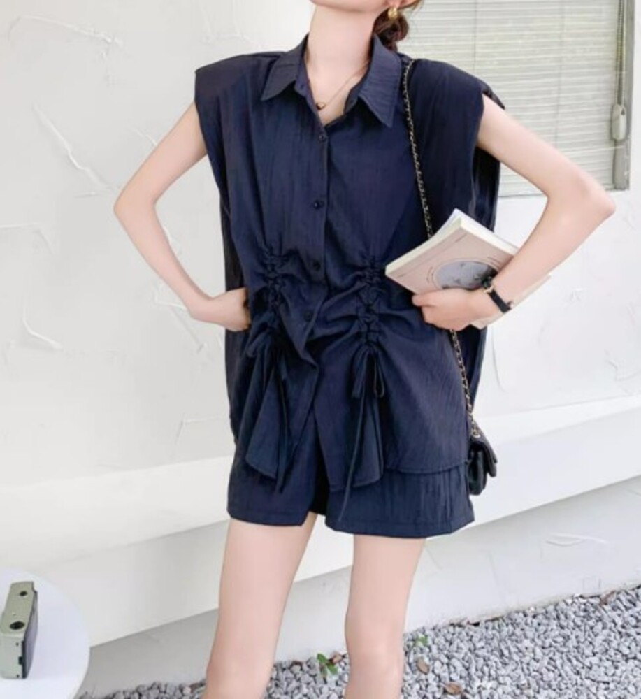 イエベ秋服　フレアシャツ セットアップ