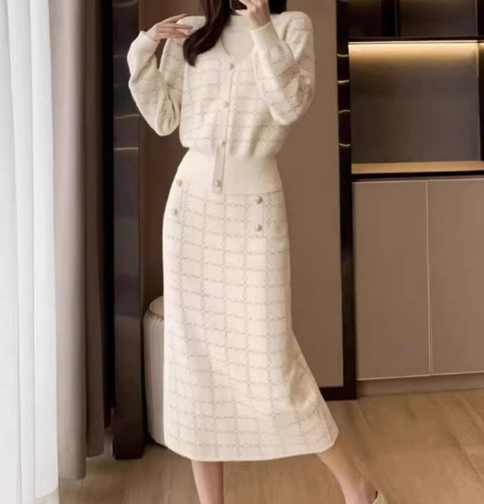 イエベ春/イエベ秋服　チェーンパターン セットアップ