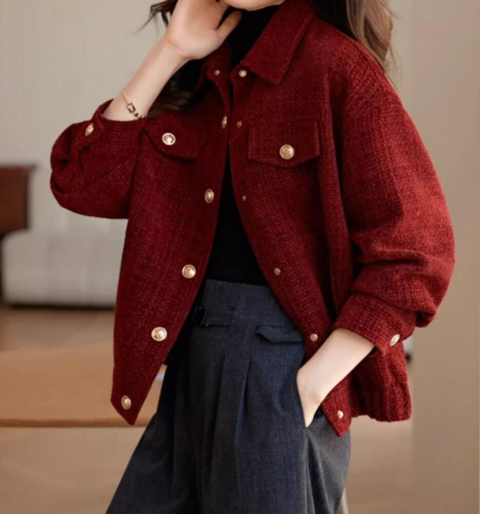 イエベ秋服　レトロ風 ブルゾンジャケット