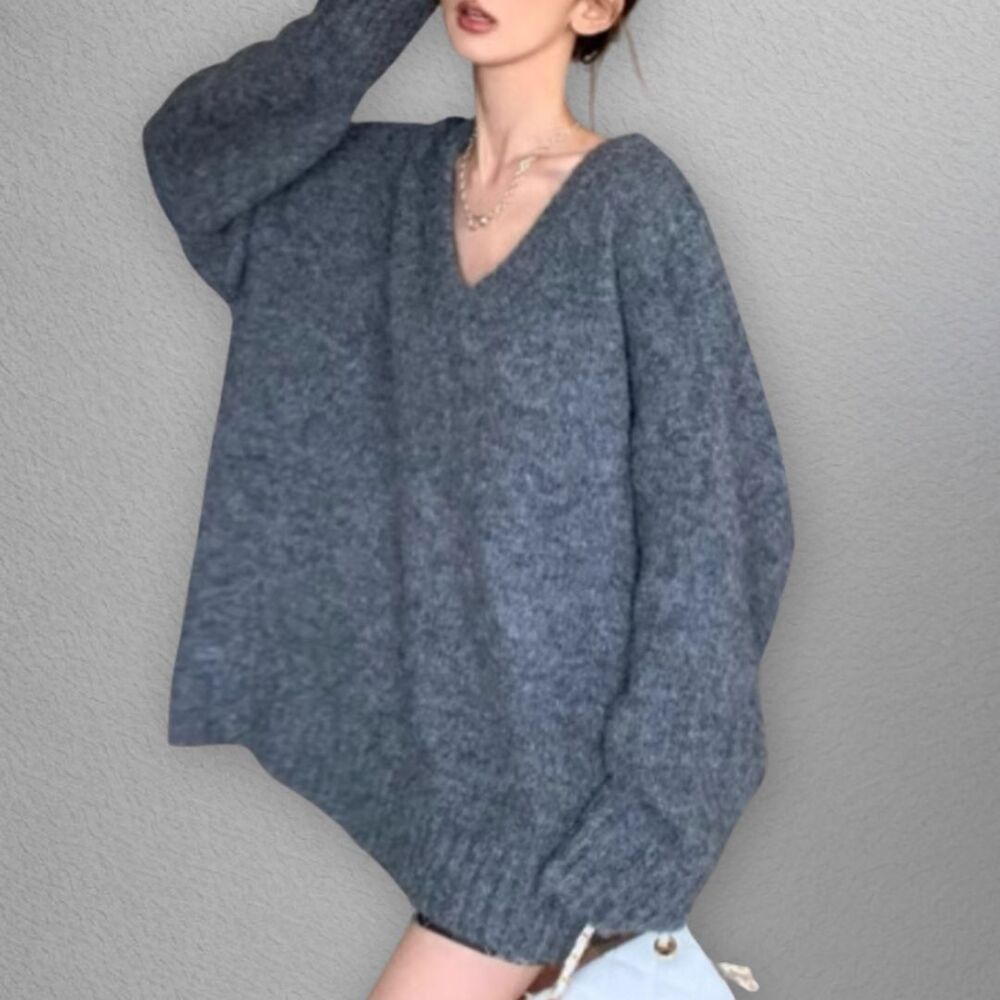 イエベ春/イエベ秋服　ボリュームルーズニット