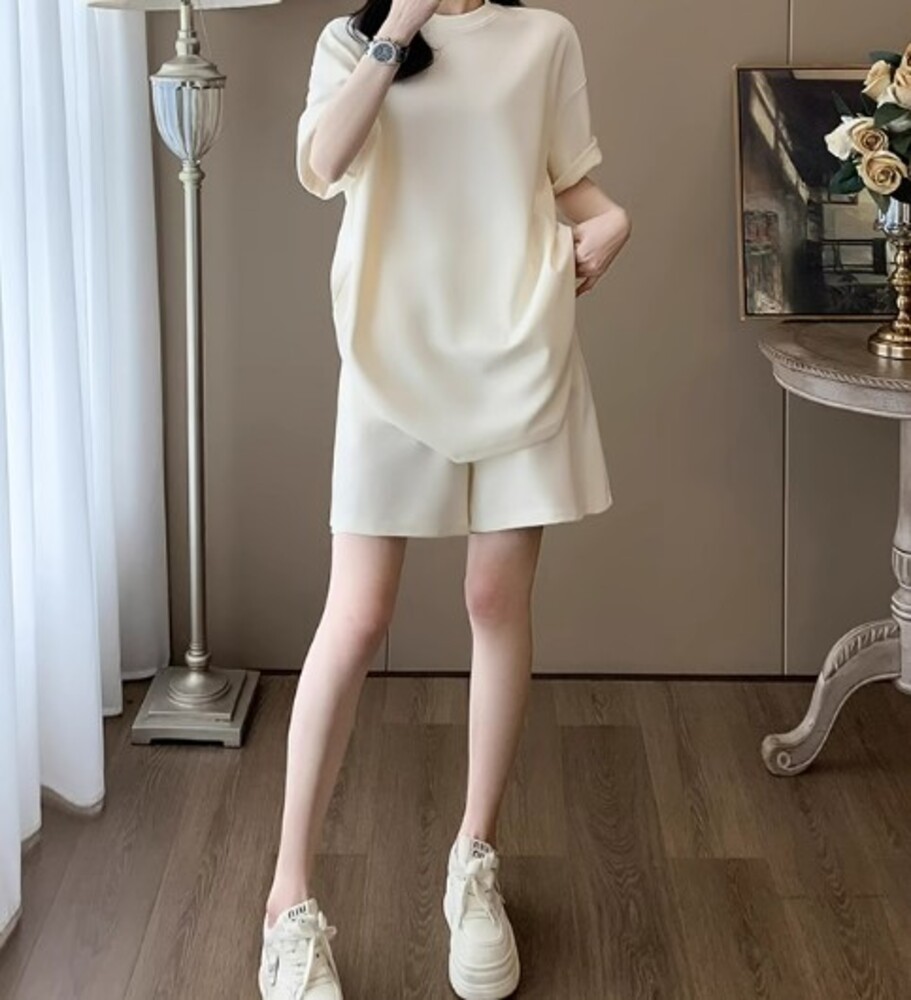 イエベ春/イエベ秋服　７分丈T セットアップ