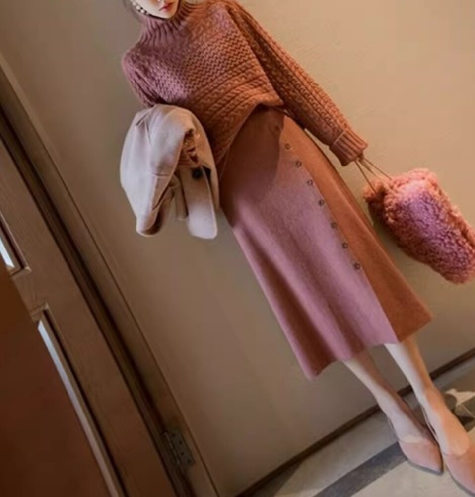 イエベ秋服　ハイエンドニット2ピースセットアップ