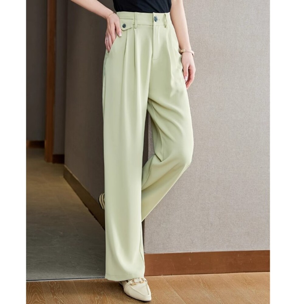 イエベ春/イエベ秋服　センタープレス ストパードパンツ