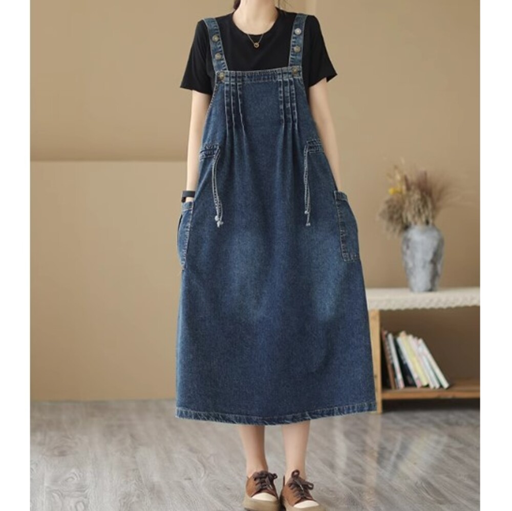 イエベ秋服　ルーズデニムワンピース