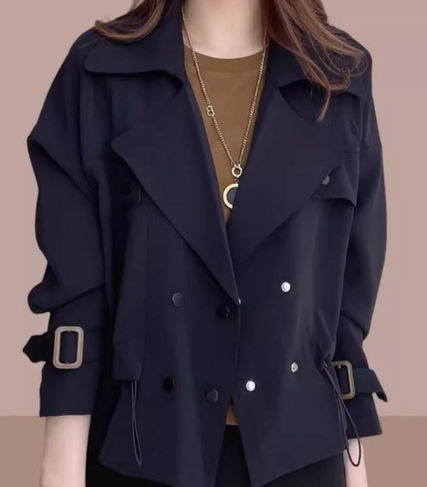イエベ秋服　ウエストギャザー トレンチコート