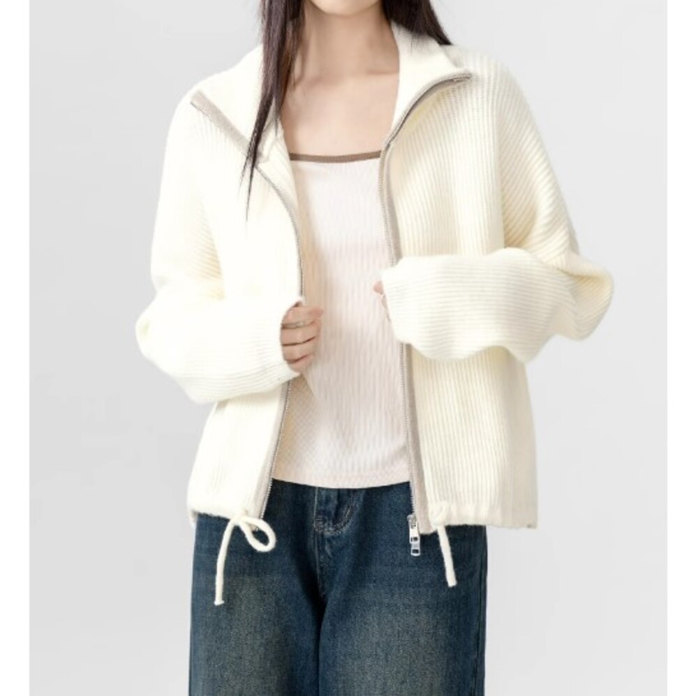イエベ春/イエベ秋服　ライン入り スウェットジャケット