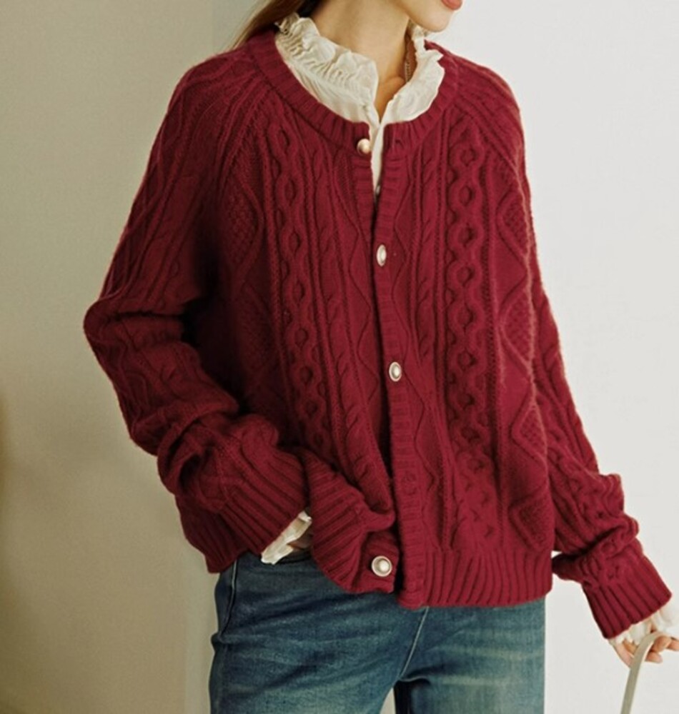 イエベ春/イエベ秋服　バイカラーニット