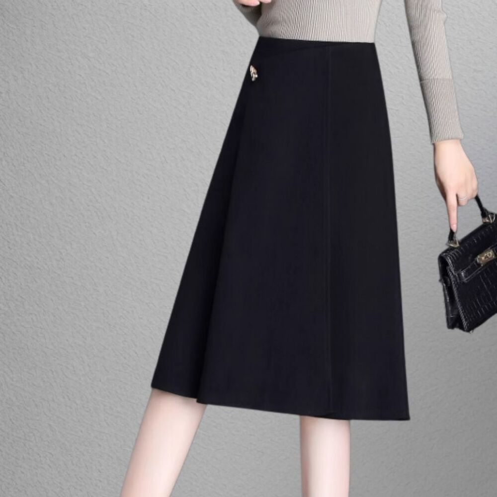 イエベ春/イエベ秋服　ひざ丈Ａラインスカート
