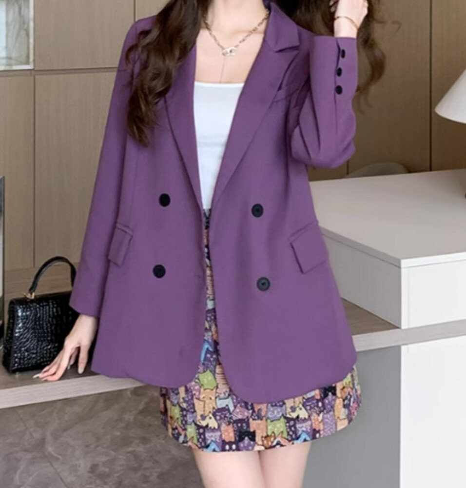 イエベ春/イエベ秋服　ジャケット ×ミニスカートセット