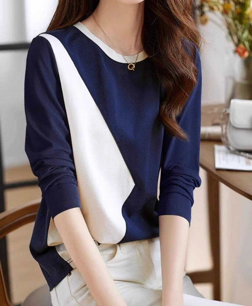 イエベ秋服　ツートンカラーニット