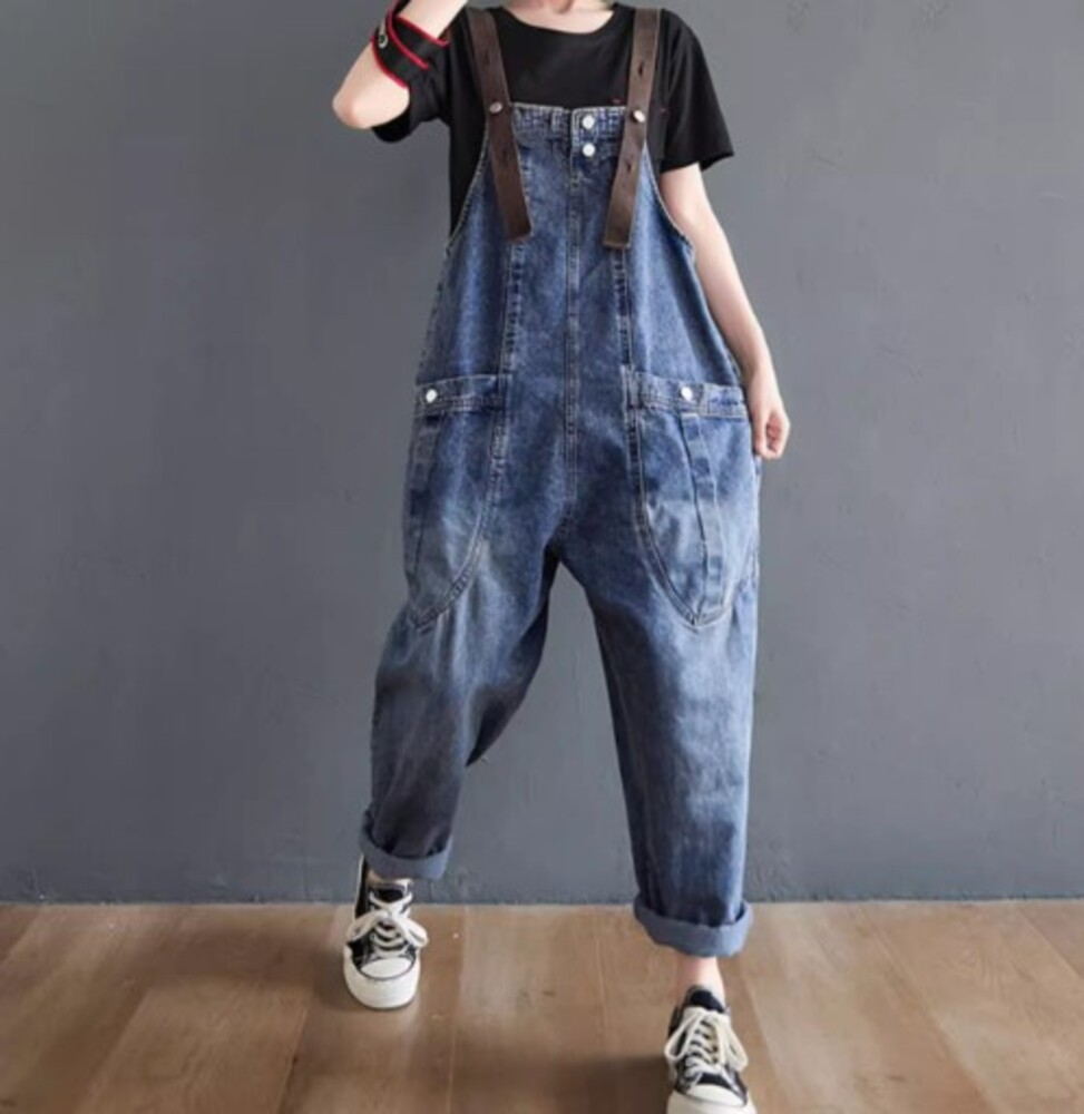 イエベ秋服　デニムサロペット