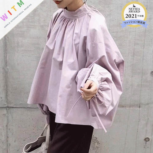 春夏新作パフスリーブブラウス大人可愛いトップス