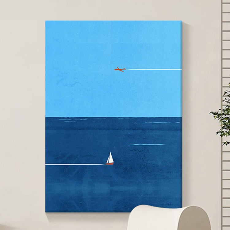 インテリア雑貨 海と空の境界 旅のアートポスター