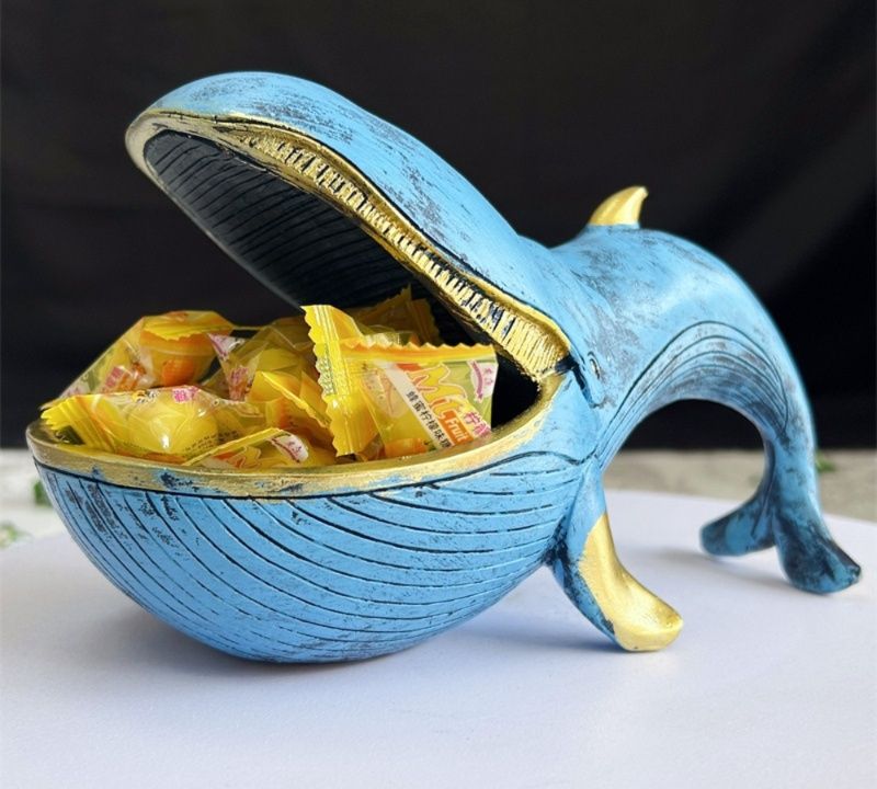 インテリア雑貨 クジラの形の小物入れ