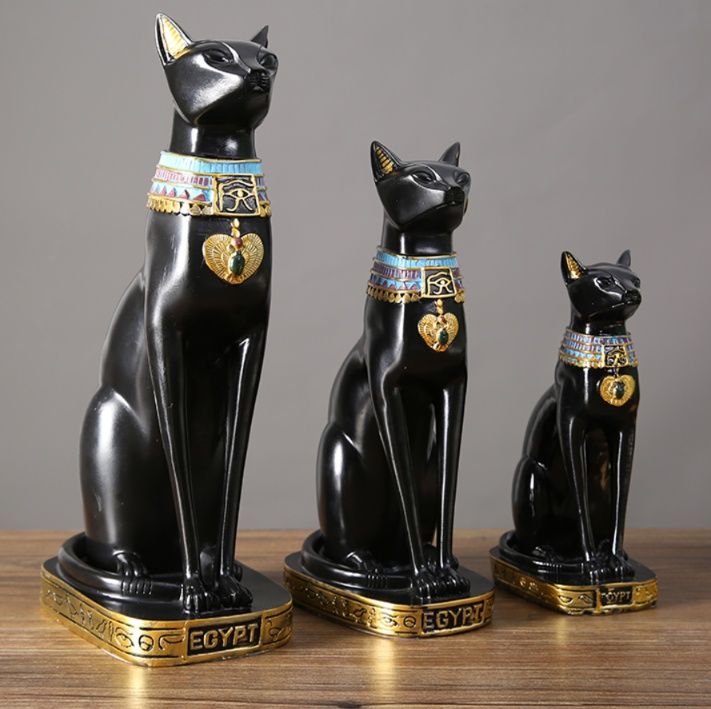 インテリア雑貨 古代神秘の守り猫 エジプト風置物
