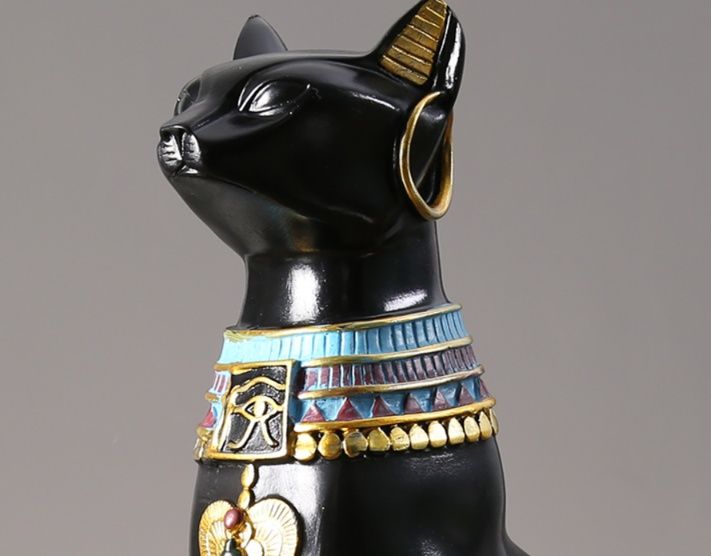 インテリア雑貨 古代神秘の守り猫 エジプト風置物