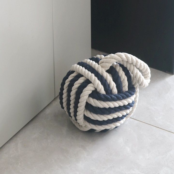 インテリア雑貨 ロープボールのドアストッパー