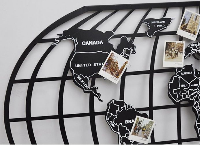 インテリア雑貨 立体世界地図ウォールアート