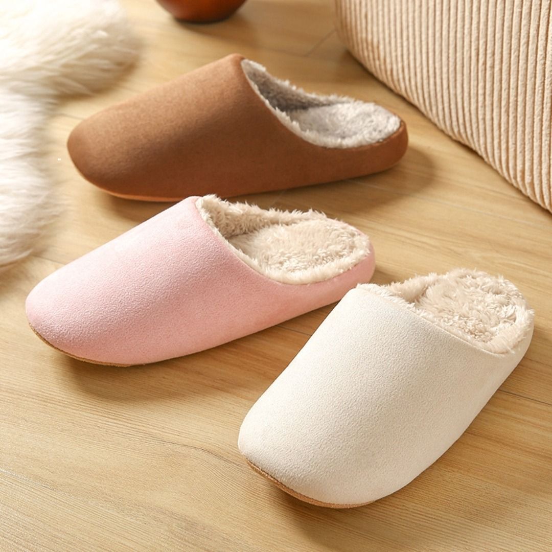 インテリア雑貨 もこもこ裏地の暖かルームスリッパ