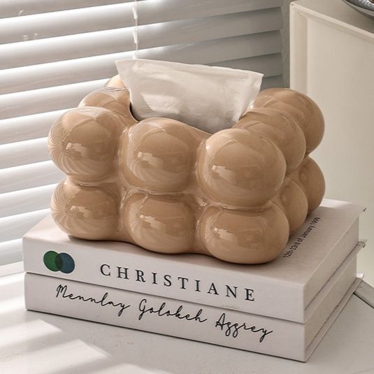 インテリア雑貨 立体球体デザインティシュケース