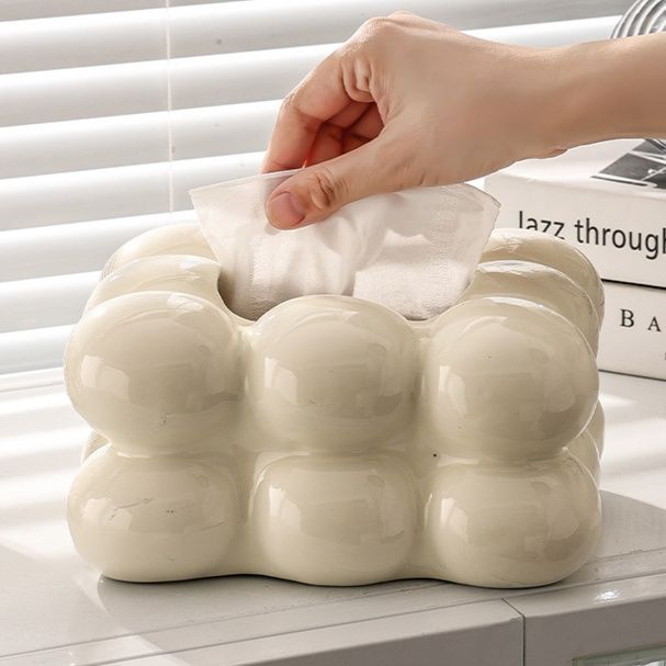 インテリア雑貨 立体球体デザインティシュケース