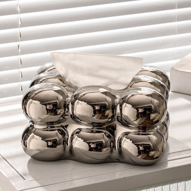 インテリア雑貨 立体球体デザインティシュケース