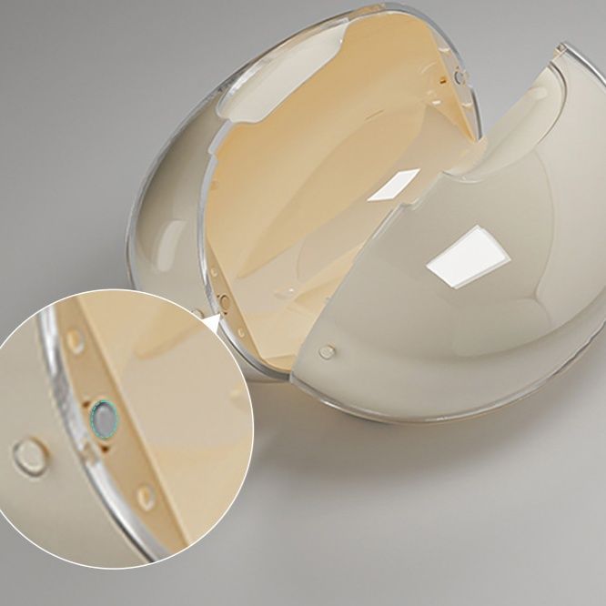 インテリア雑貨 磁吸式透明蓋付き丸型ティシュケース