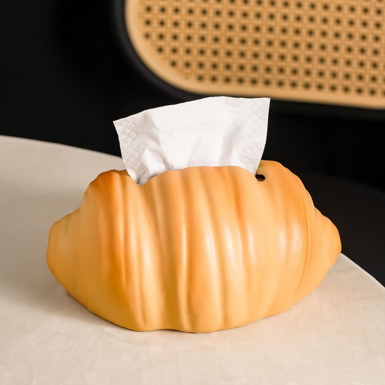 インテリア雑貨 波打つ貝殻デザインのティシュケース