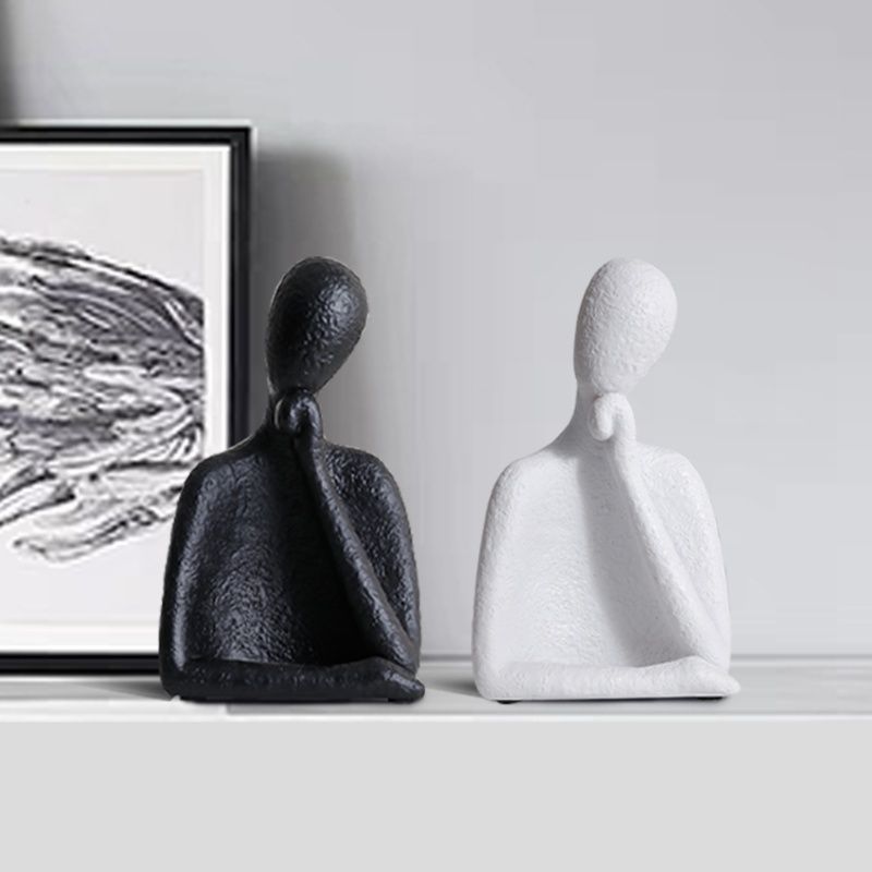 インテリア雑貨 思索する人 抽象彫刻オブジェ