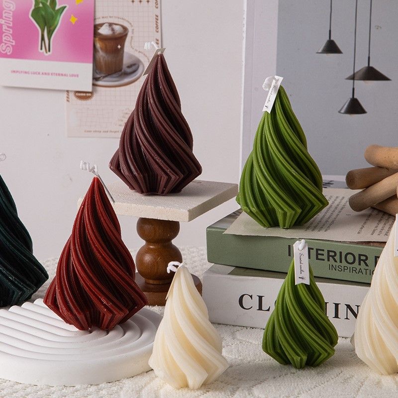 インテリア雑貨キャンドル螺旋ツイストデザイン