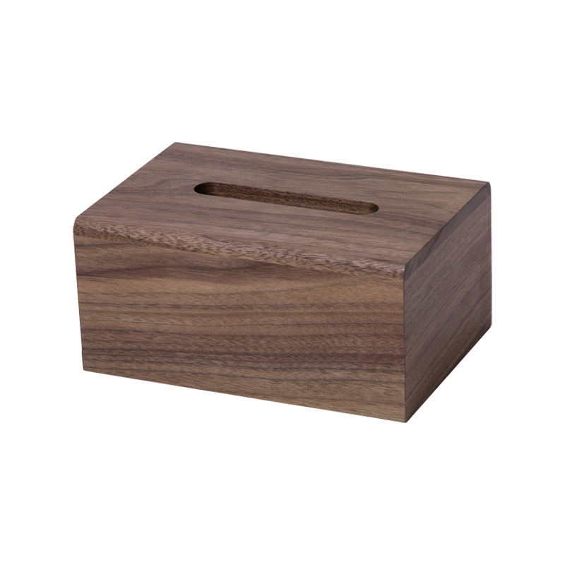 インテリア雑貨 北米黒胡桃木製ティッシュケース