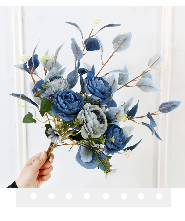 インテリア雑貨 向日葵とユーカリの華やかブーケアレンジメント造花