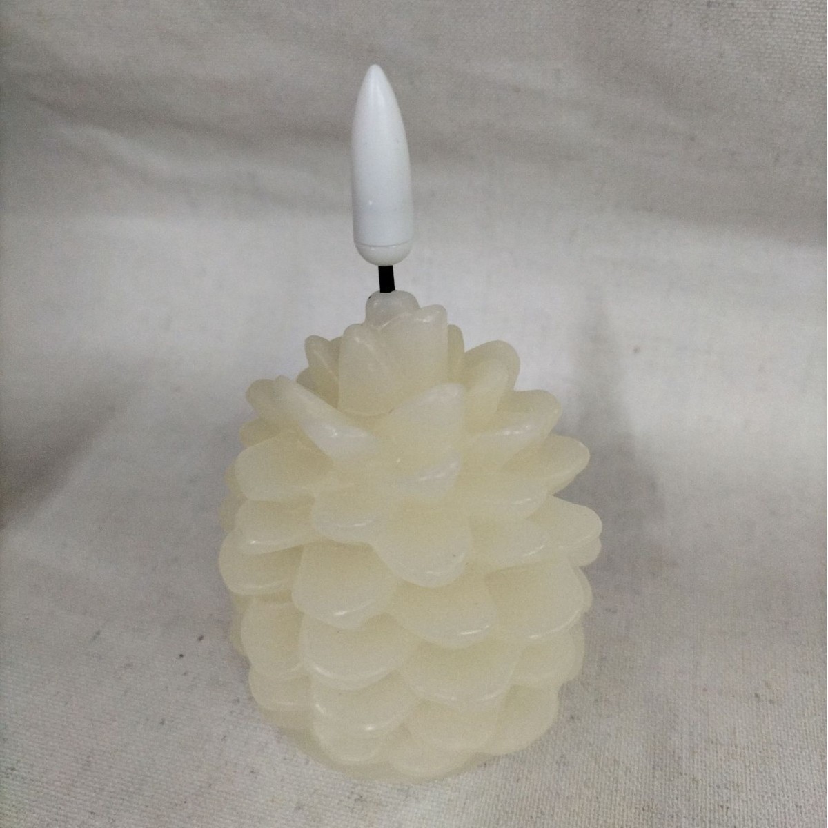 インテリア雑貨 ナチュラルテイスト 松ぼっくり型 電子キャンドル