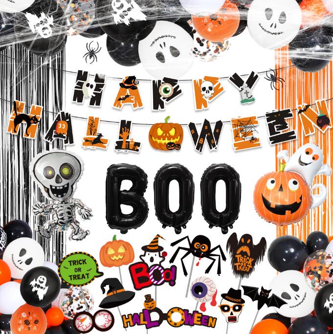 インテリア雑貨 ハロウィン壁掛け風船装飾セット パーティー飾り付け