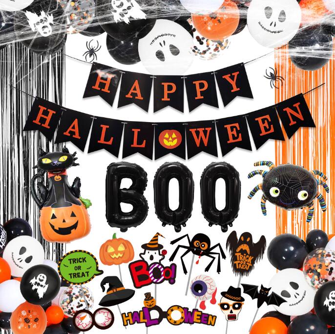 インテリア雑貨 ハロウィン壁掛け風船装飾セット パーティー飾り付け