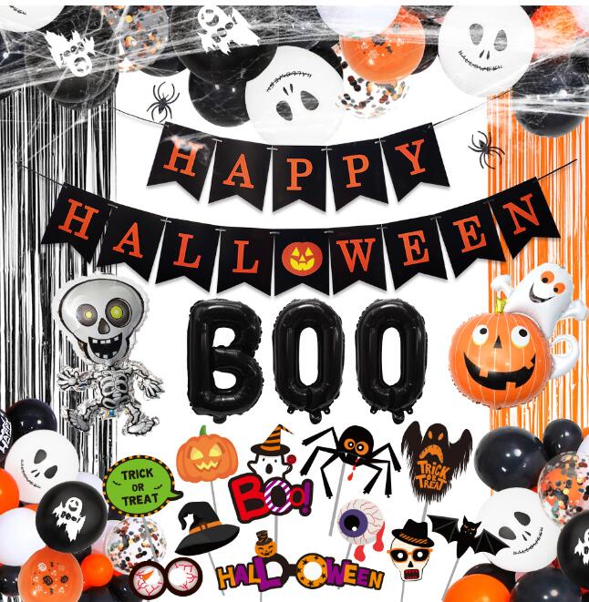 インテリア雑貨 ハロウィン壁掛け風船装飾セット パーティー飾り付け