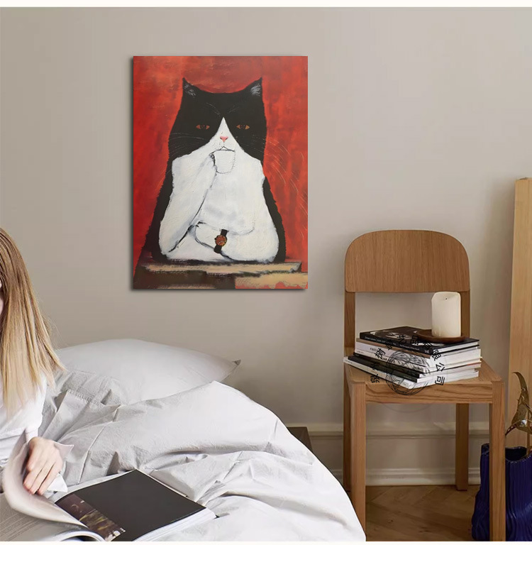 インテリア雑貨 優雅な猫たちのワインタイム ポスター 2枚組