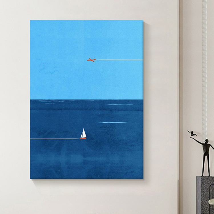 インテリア雑貨 海と空の境界 旅のアートポスター