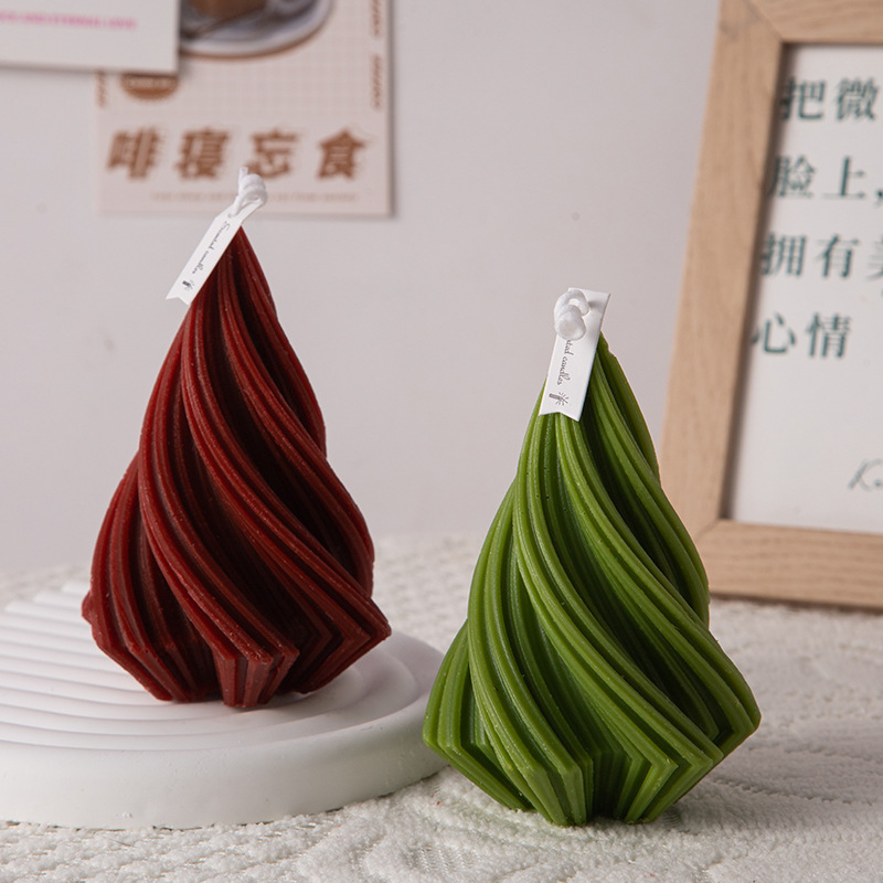 インテリア雑貨 螺旋ツイストデザイン装飾キャンドル