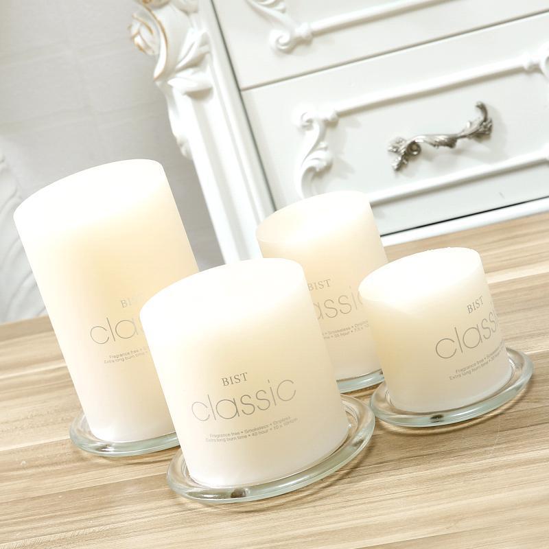 インテリア雑貨 古典円柱キャンドルセット