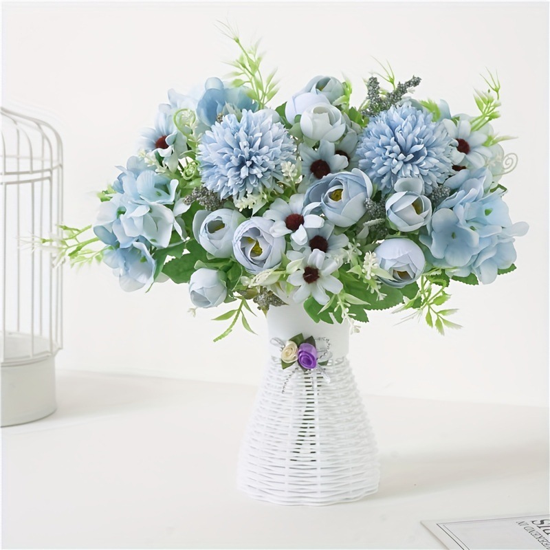 インテリア雑貨 季節のお花を束ねた優雅な造花ブーケセット