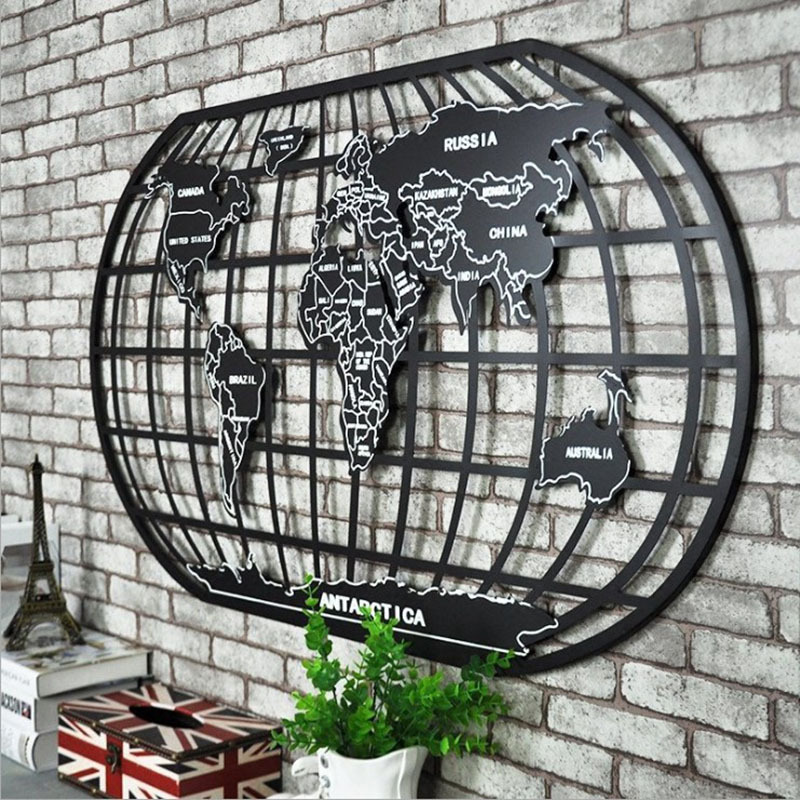 インテリア雑貨 立体世界地図ウォールアート