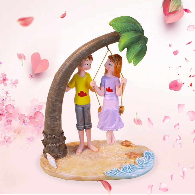 インテリア雑貨 椰子の木ブランコ 恋人たちの浜辺