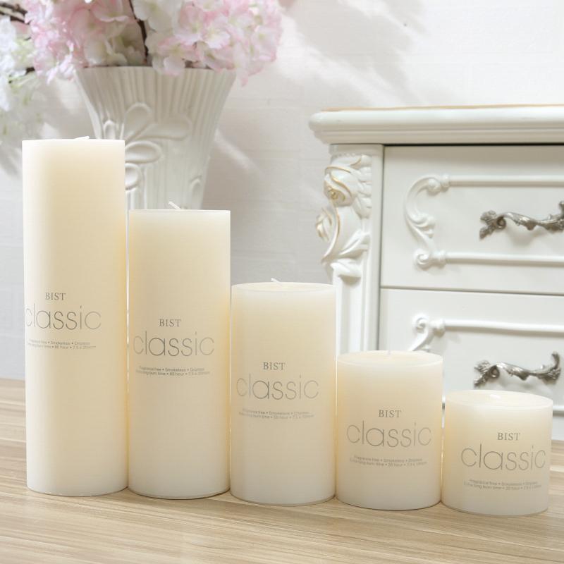 インテリア雑貨 古典円柱キャンドルセット