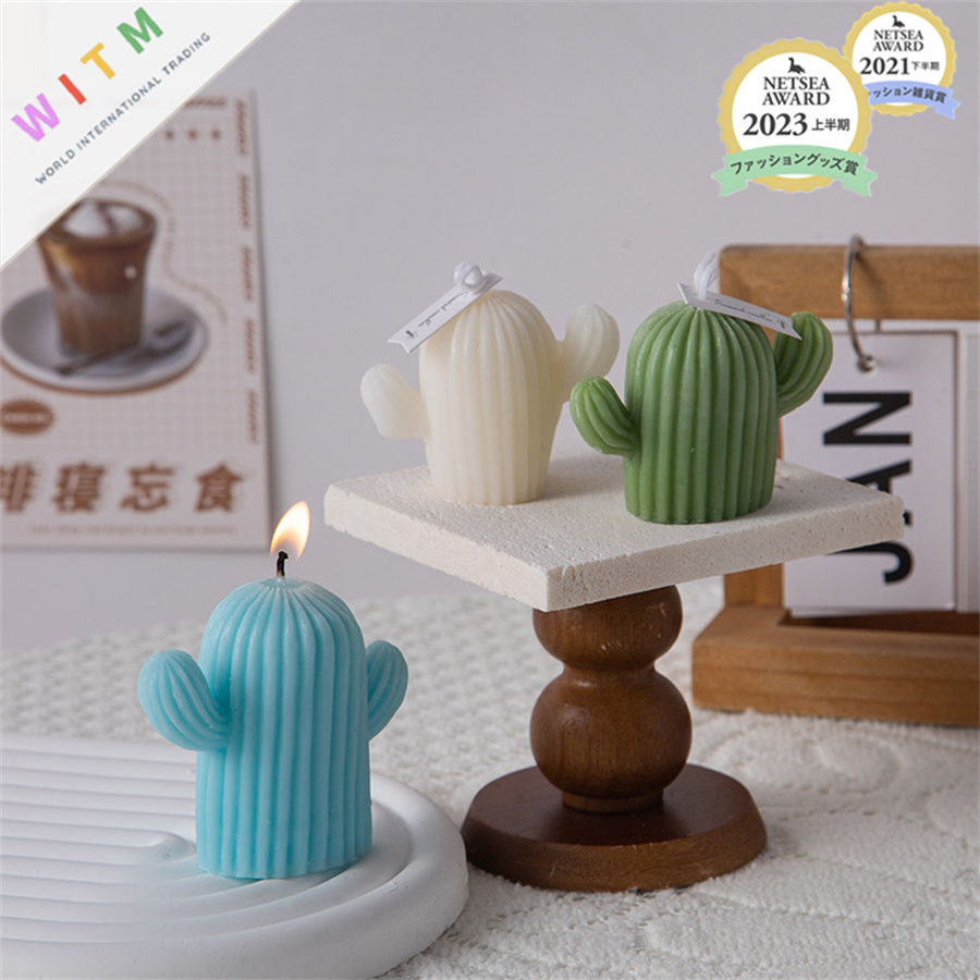 インテリア雑貨 可愛いサボテン型香り付きキャンドル