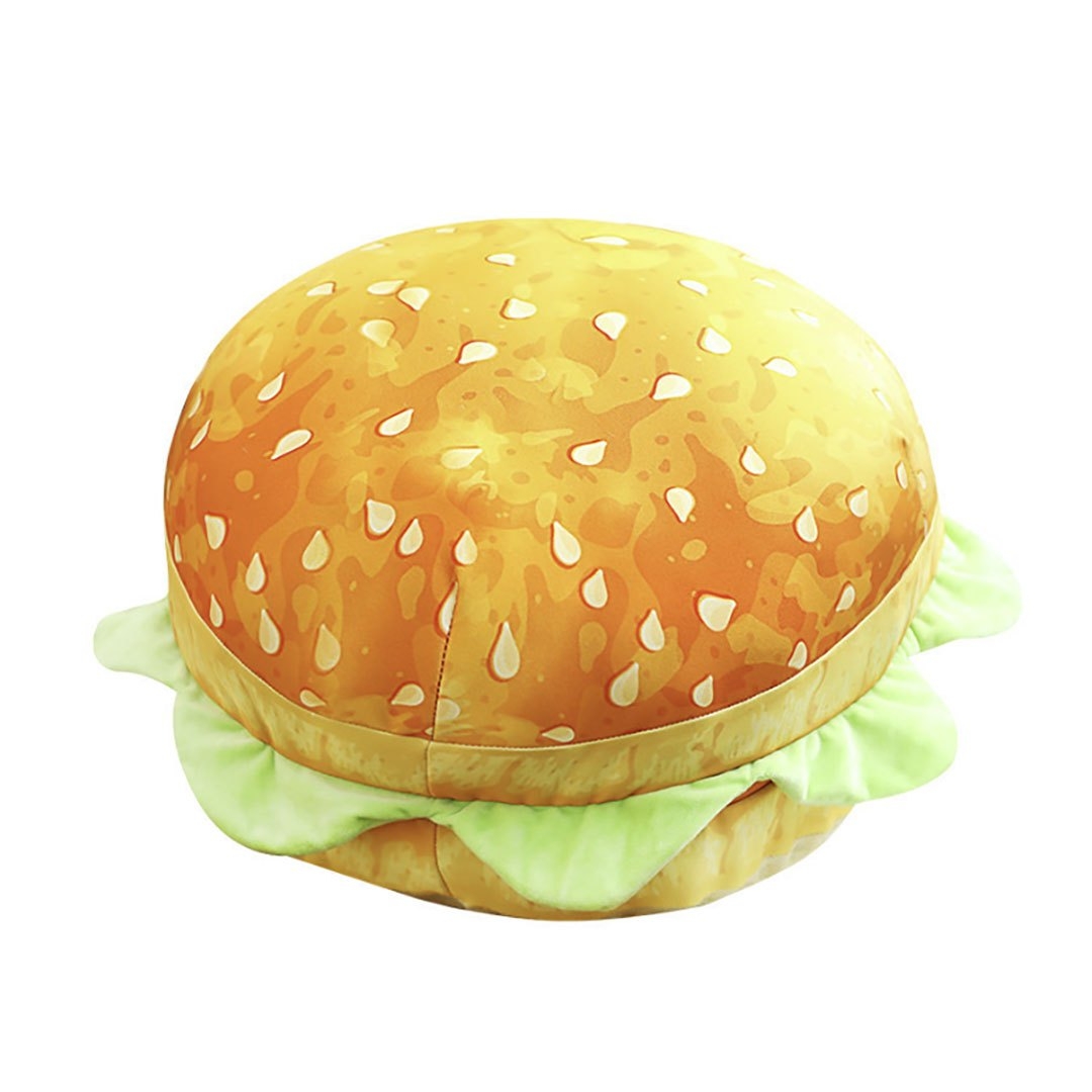 インテリア雑貨 特大ハンバーガー型 2 wayクッション置き物