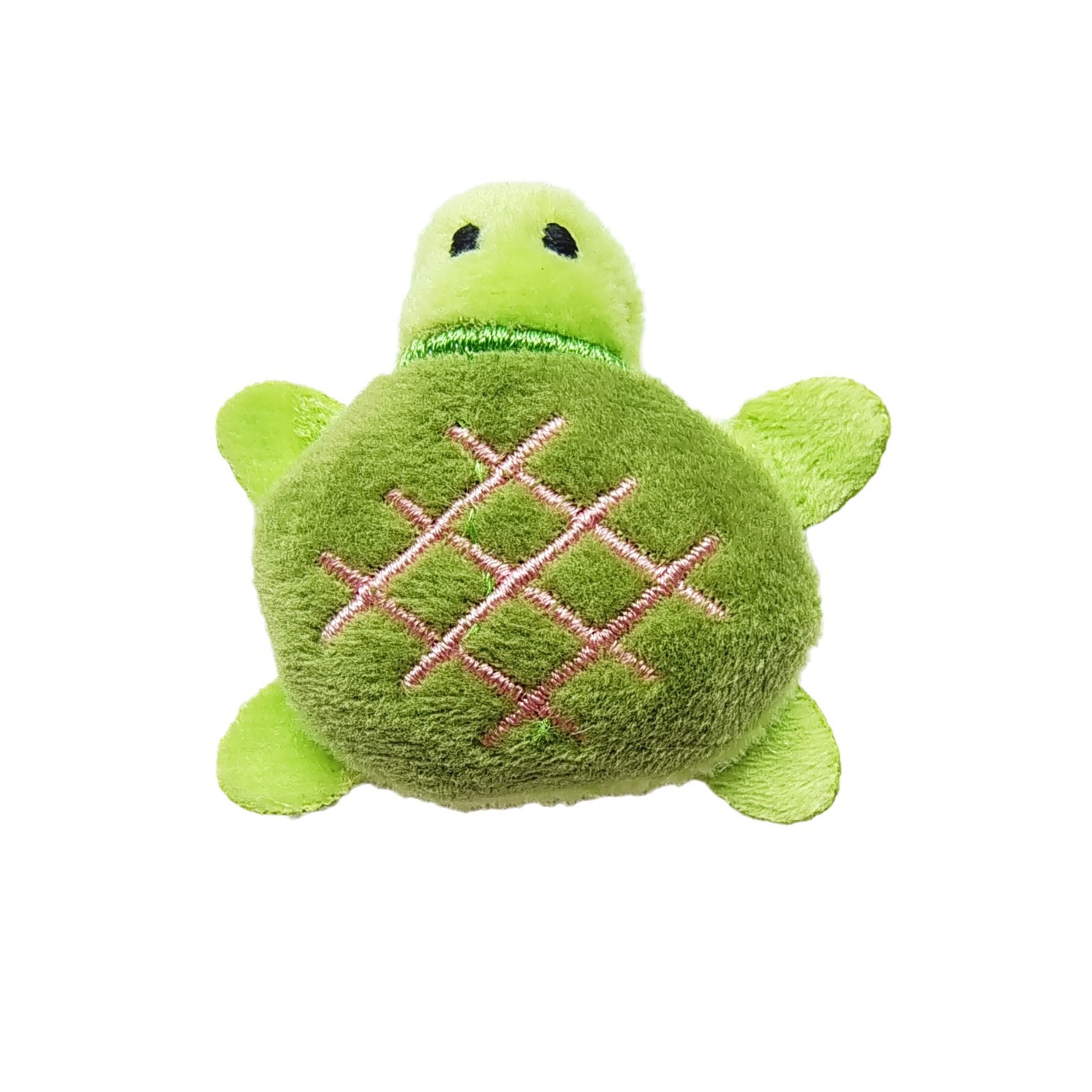 犬のおもちゃ ふわふわ亀さん刺繍入りぬいぐるみ