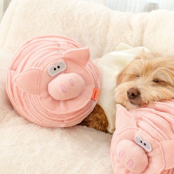 犬のおもちゃ もこもこひつじの知恵玉おやつボール