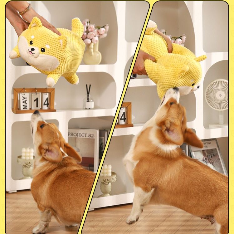 犬のおもちゃ ころころ柴犬ぬいぐるみ