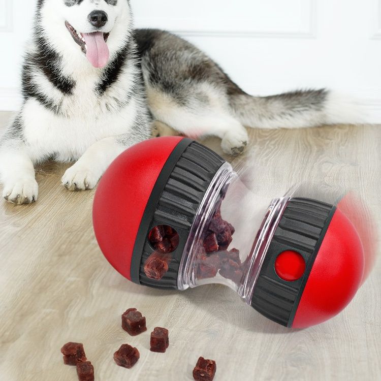 犬のおもちゃ ゆらゆら餌出し知育ボール